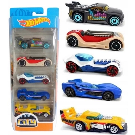 Samochody Hot Wheels City Zestaw GHP56 Autka 5-pak